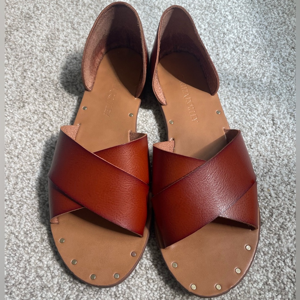 Cynthia Rowley Tan and Brown Sandals